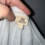 White Wrap Skirt with Ruffles‎ Flowy Rayon Cotton Fairy Coquette Girly Size L Photo 3