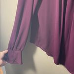 Kaari Blue  large pleat tuck smock Deep purple wine Blouse Photo 3