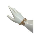 Made in Italy rose gold toned charm bracelet mother Mary and religious charms Pink Photo 2