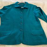 Jane Ashley  Wool Sweater size XL BNWOT teal color very pretty length 28” bust 42 Photo 5