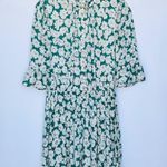 Rebecca Taylor  Serene Green Floral Wide Leg Silk Blend Jumpsuit NWT Photo 1