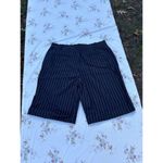 Ralph Lauren Active Women's Shorts Size 14 Black White Pinstripe Summer Spring‎ Photo 4