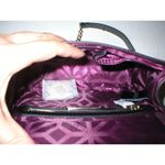 Trina Turk New NWT  Designer Handbag Purple Blue Leather Flap Silver Womens Photo 5