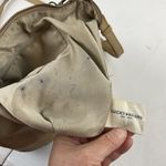 Lucky Brand  Dori Bucket Crossbody Bag Purse Tan Brown Leather Lines Pockets Photo 13