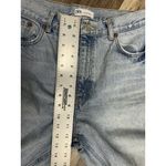 ZARA Jeans Womens 8 Blue High Waist Wide Leg Raw Hem Relaxed Faded Light Wash Photo 6