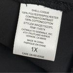 Pleione Black Crossover Lace Accent Peplum Sleeveless Blouse Size 1X Photo 4