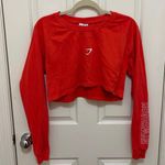 Gymshark Cropped Red Long Sleeve Top Photo 0