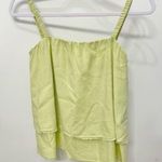 Bella Dahl NWOT  layered frayed tank top neon green XS Photo 0
