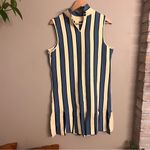 EVA FRANCO | Anthro Mock Neck Mini Dress‎ Blue Size XL Photo 2