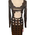 Micas Sexy Cut Out Metallic Dress Photo 1