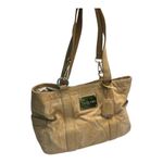 Calvin Klein Snake Skin Embossed Tan Shoulder Bag Photo 8