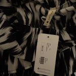 Tyche  Strapless Jumpsuit Small Black and White Abstract Print Ruffle Top NEW NWT Photo 1