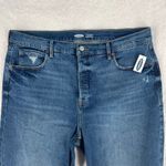 Old Navy  Extra High Rise Secret Slim Pockets Sky Hi Straight Jeans Women 18 Blue Photo 1