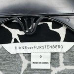 Diane Von Furstenberg  Jeanne Two Giraffe Spot Black Wrap Dress Photo 1