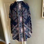 Knox Rose  Navy Floral Tank Top boho romantic Flowy casual travel‎ tropical Photo 1