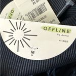 Aerie Offline By  Seamless 7/8 Ribbed High Rise Black Legging MEDIUM‎ NWT Photo 8