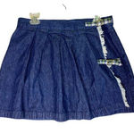 Tommy Hilfiger Tommy Jeans Y2K Denim Pleated Skirt Size 11 90’s Clueless Wrap Plaid Jean Photo 0