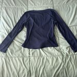 Blue long sleeve top Size M Photo 3