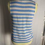 Striped Sleeveless Lightweight Sweater Vest Photo 1