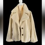Free People Sz S Joplin Cozy Warm Teddy Ivory Winter Faux Sherpa Jacket Rtl $198 Photo 6