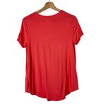 Merona Coral Orange Scoop Neck Short Sleeve T-Shirt S Photo 1