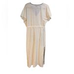 Michael Stars Mila Embroidered Cover Up White Beach Vacation Soft Girl Sz M Photo 1