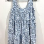 Altar'd State Altar’d State denim blue and white ditsy floral mini babydoll dress size XS Photo 1