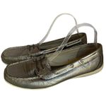 Sperry Top-Sider Metallic Bronze Leather Loafers Women’s 9.5M Boat Shoes Comfort Photo 1