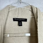 Banana Republic  Sweater Open Front Cardigan Cotton Blend Size Medium Beige Knit Photo 3