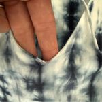 Anthropologie Cloth & Stone Tie Dye Midi Dress Navy White Photo 11