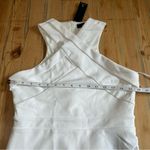 NWT Headed to Cocktail Hour White Halter Tulip Mini Dress Size M Photo 7