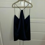 Brooks Brothers  navy 100% Silk Charmeuse Cami Photo 3