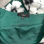 Lulus Flawless Moments Green Floral Print One-Shoulder Romper Photo 13