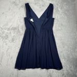 J Crew Dress‎ Womens 10 Navy Blue Swiss Dot Preppy Party Wedding Formal Dance Photo 3