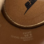 Like New Earth Brand Leather Aloha Sandals Gold Size 8.5 Photo 4