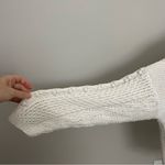 Vintage Cable Knit Sweater Jumper Pullover 3D Baubles Mock Neck Ivory Cream White Size L Photo 1