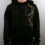 Angels & Airwaves "Highend Fleece" Distressed Vintage Zip Hoodie Black Medium Photo 9
