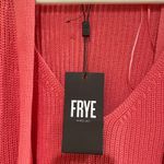Frye NWT  Women's Coral Pink Knit Cardigan & Tank Set M 100% Cotton Cozy‎ Stylish Photo 9