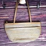 Tusk Woven Tan Shoulder Purse. Photo 0