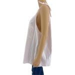 River Island  (22) Pink Pinstriped Candy Striper Ribbon Strap Sleeve Top Blouse Photo 2