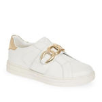 Michael Kors Women's Kenna Embellished Sneakers In Optic White Leather Photo 1