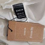 SheIn Khaki and White Layered Look Blouse NWT Size Large Khaki Textured Blouse Photo 5