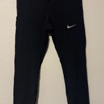 Nike  Black Leggings with White Logo Photo 0