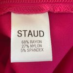 STAUD  NEW Vibrant Pink and Orange Women's Stretch Shorts Size Small Photo 4