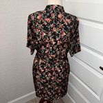 Ilese Stevens Vintage Floral Short Sleeve Short Robe with Belt Size S Photo 2