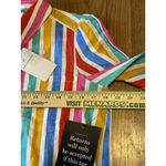 Rainbow Sandals Tuckernuck Callahan Dress XS Rainbow Stripe Mini Dress size Cotton Linen Blend Photo 11