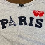 Rails  Kelli Paris Appliqué Sweatshirt Women's Size Medium Cotton Modal Gray Knit Photo 5