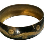 Vintage Etched Brass Bangle Photo 0