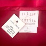 gilligan and o'malley NWT Gilligan & O’Malley Red Satin & Black Lace Slip Nightgown Size Small Photo 2