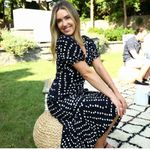 Diane Von Furstenberg Diane Von‎ Furstenberg  Orla Black and White High Low Dress Sz 6 Photo 1